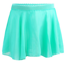 Girls Summer Chiffon Casual Dance Practice Short Skirt Solid Color Active Wear