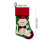 Meia de Natal com boneca de gato e punho vermelho, 43 x 19 cm (17 x 7,5 polegadas) 3