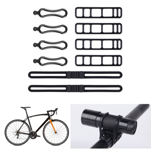Bicycles Flashlight Strap Bicycles Handlebars Strap, Bicycles Silicones Strap Bicycles Light Mount Bandages 1