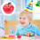 Red plastic apple-shaped candy box 24 pcs 6