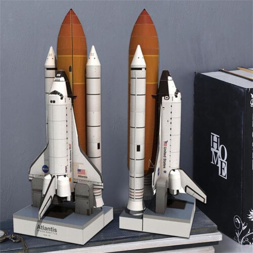 Paper Rocket Model 1: 150 Space Shuttle Atlantis Handmade Space Rocket DIY (Unassembled Kit ) 2