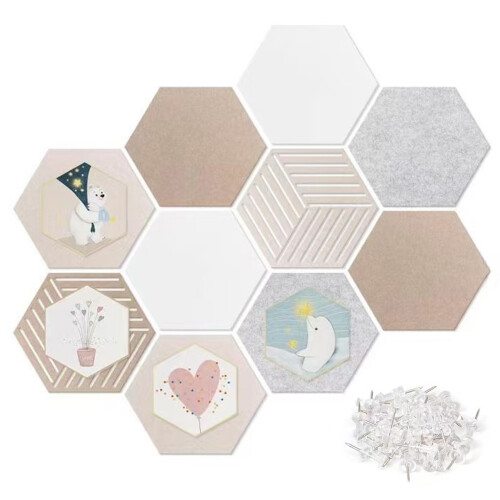 Hexagon Felt Board Set for Wall Decoration 2