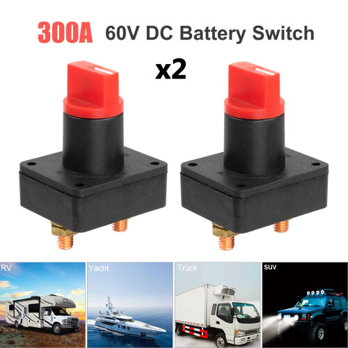 2 pezzi Interruttore di isolamento batteria 60V300A per auto, moto, barca 1