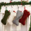 Dog Christmas Stocking Bone Shape Knitted 16.14 Inch 4