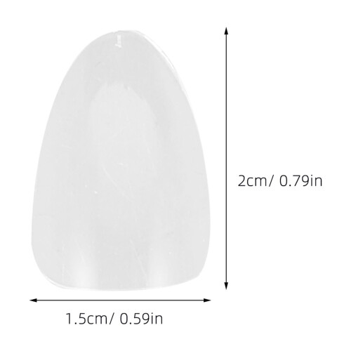 Nail Tips for Extensions Transparent ABS 600pcs 1