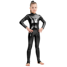 Kids Long Sleeve Sequin Bodysuit Romper Slim Fit