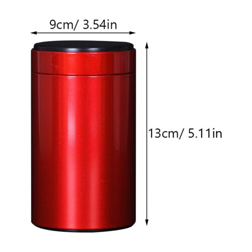 Topbathy3PCS Στρογγυλό Μεταλλικό Δοχείο Τσαγιού για Αποθήκευση Κουζίνας με Προστασία 1