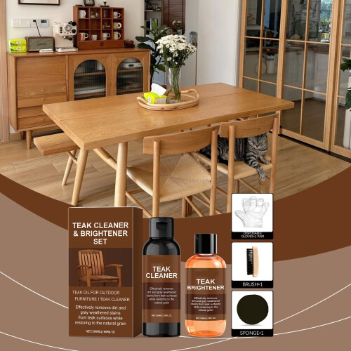 Teak Cleaner Brightener Set 100ml 1