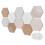Hexagon Felt Board Set for TV Wall Decor 6