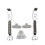 Stainless Steel Car Racing Mount Bonnet Hook Pin Lock Kit 1
