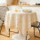 Nappe en coton et lin lavable et infroissable 90 x 60 cm 2