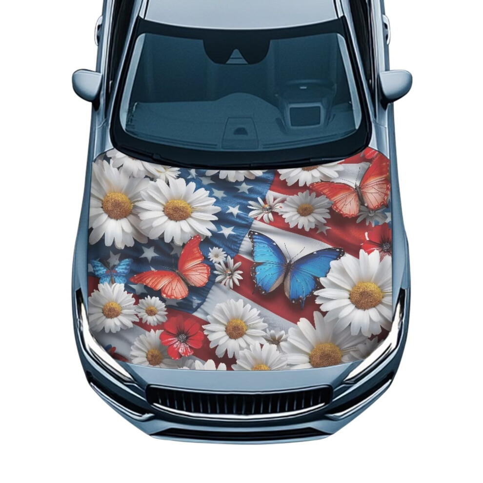 Car Hood Cover Waterproof Stretchable Polyester For Sedans 9180435752772