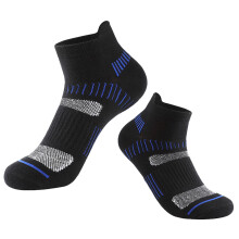 Ankle Running Hiking Socks – Compression, Breathable, Thick Cushion, No-Show, Arch Support, Compatible with All Athletic Shoes