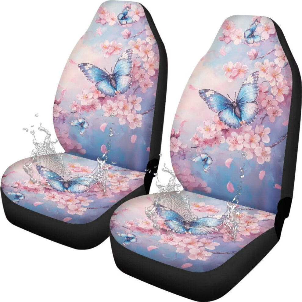 Butterfly Car Seat Covers Front Waterproof Elastic 9180435752758