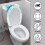Weicher WC-Deckelbezug mit Schildkrötenmuster und elastischem Rand 3