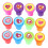 Hartstempels in diverse kleuren, 20 stuks 6