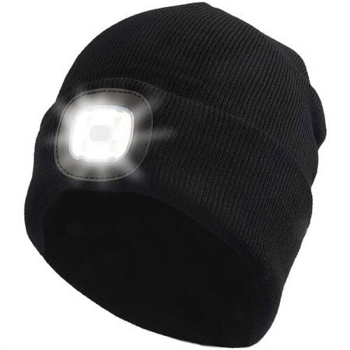 Καπέλο Mortic LED Beanie με φως – Επαναφορτιζόμενο καπέλο κεφαλής, ζεστό πλεκτό