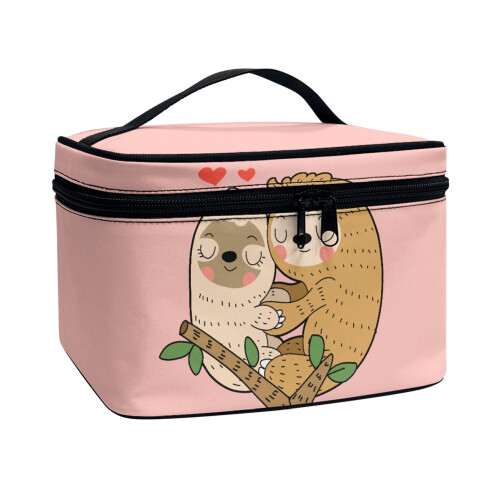 Toilettas met dubbele ritssluiting en luiaarddesign (1 stuk) 1