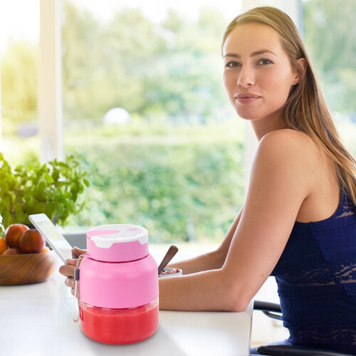 Portable mini wireless juicer cup rechargeable automatic 1