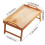 Foldable Wooden Breakfast Tray Beige 40x30x20cm 3