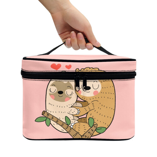 Toilettas met dubbele ritssluiting en luiaarddesign (1 stuk) 2