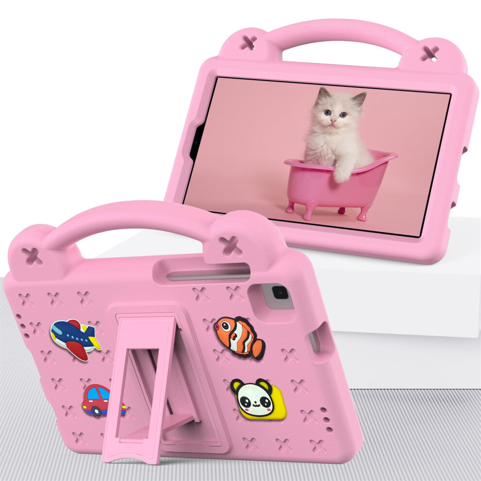 Kids Case For Compatible With Samsung Galaxy Tab A7 Lite 8.7" (2021 Sm-T220/T225/T227u), Eva Dropproof, Handle, Rugged & Lightweight Â Pink 9399596744667