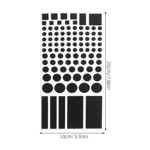 Number Light Dimming Stickers Office Black 4 Sheets 1
