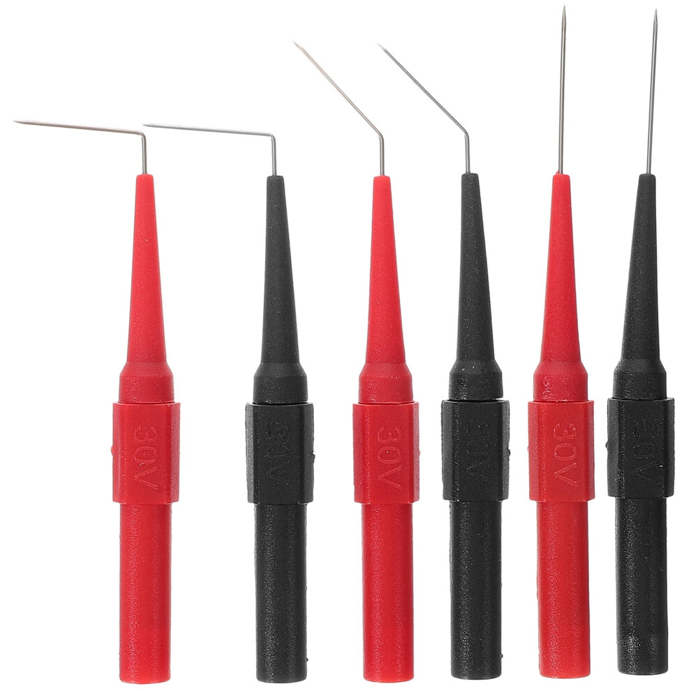 6Pcs Multimeter Probes Automotive Test Probes Piercing Needle Test Probes 0.7Mm 9065194438733