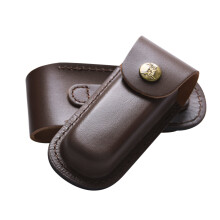 Custom Fit Leather Sheath for 5" Folding Tools and 4 3/4" Multi-Tools with Snug Closure