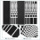 4 Sheets Number Light Dimming Stickers Blocking Strips Office Black 6