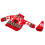 3Sets Kleurrijke Wijnfleshoezen Kerstdecor Polyester Versiering 2