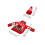 3Sets Kleurrijke Wijnfleshoezen Kerstdecor Polyester Versiering 11