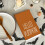 Pumpkin Fall Kitchen Towel Orange Polka Dot Stripes 4