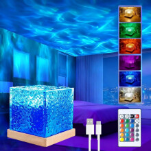 Dreamy Aurora Borealis Projector Lamp – 16 Colors, Remote Control, Ocean Wave & Starry Sky Effects, Home Decor, Christmas Gift