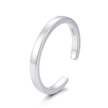 CHIC & ARTSY 925 Sterling Silver Sandles Simple Toe Rings Yoga Open Toe Rings for Women