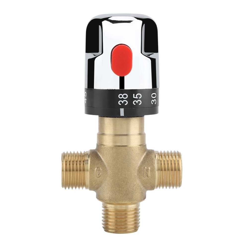 Brass Thermostatic Mixing Valve Water Temperature Pipe Basin Thermostat Motorized Ball Valve Vacuum Regulator,Convenient To Use 9399596744216