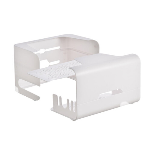 Wooden Router Storage Box 32 x 20 cm White 2