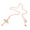 Koperen kruisketting voor dames (1 stuk) 7