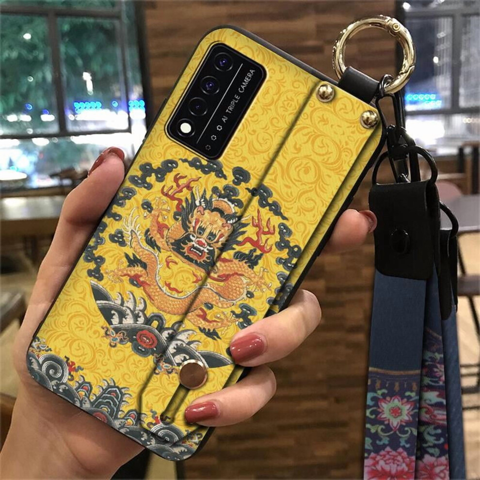 Tcl T-Mobile Revvl V+ 5G/Revvl V Plus 5G Phone Case Â Shockproof Silicone, Anti-Knock, Kickstand, Wrist Strap, Dust-Resistant, Chinese Style 9422877015085