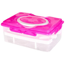 Refrigerator Egg Tray Holder Rack Organizer with Lid, Compatible with Standard Fridges