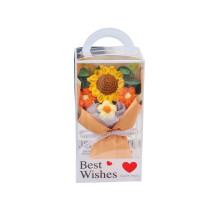 Crochet Flower Bouquet Knitted Rose 1 Piece