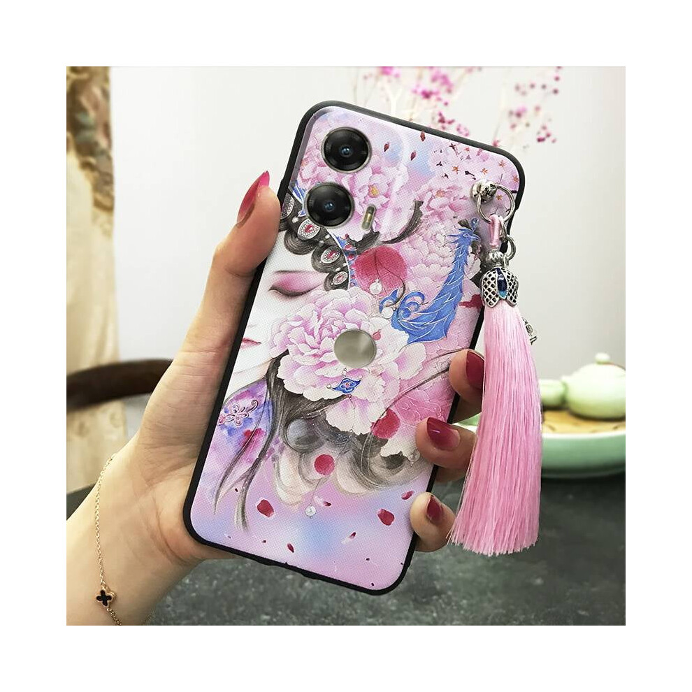 Moto G Stylus 5G 2024 Phone Case Â Bell Silicone Tpu Anti-Dust, Shockproof, Waterproof, Chinese Style With Tassel 9027700168312