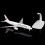 Japan B787 Airplane Model Retro Elegant Style with Movable 6