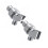 2Pcs Universal Handheld Shower Head Holder, Adjustable Wall Mount Bracket with Hook, No Tools Needed, Rustproof ABS Plastic, Silver – Compatible 2