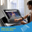 Acrylic treadmill tablet holder transparent portable for 7
