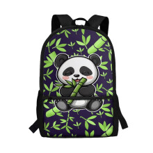 17 inch Cute Panda Backpack Schoolbags for Kids 5-12 Year Casual Daypack Preschool Elementary Kindergarten Bookbag for School, Camps and Travel