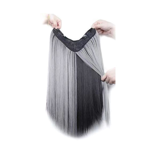 (C) Gradient V-Neck Wig for Cosplay & Parties 1