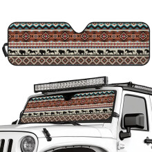 Jeep Windshield Sun Shade Aztec Tribal Design UV Heat