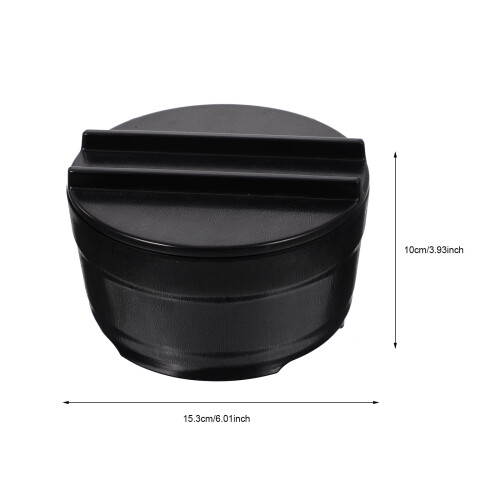 Seau à riz noir au design chic (1 pièce) 1