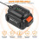 Φορτιστής μπαταρίας αντικατάστασης 20V για Worx Tools WA3742, ένδειξη LED λιθίου, καθολική 3